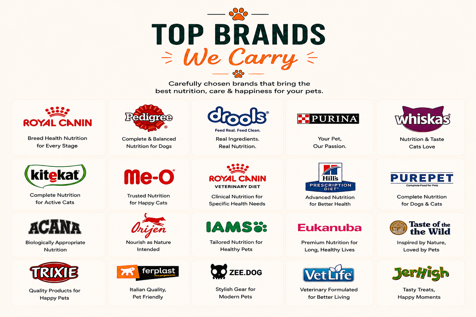Our Products — Pets Pash